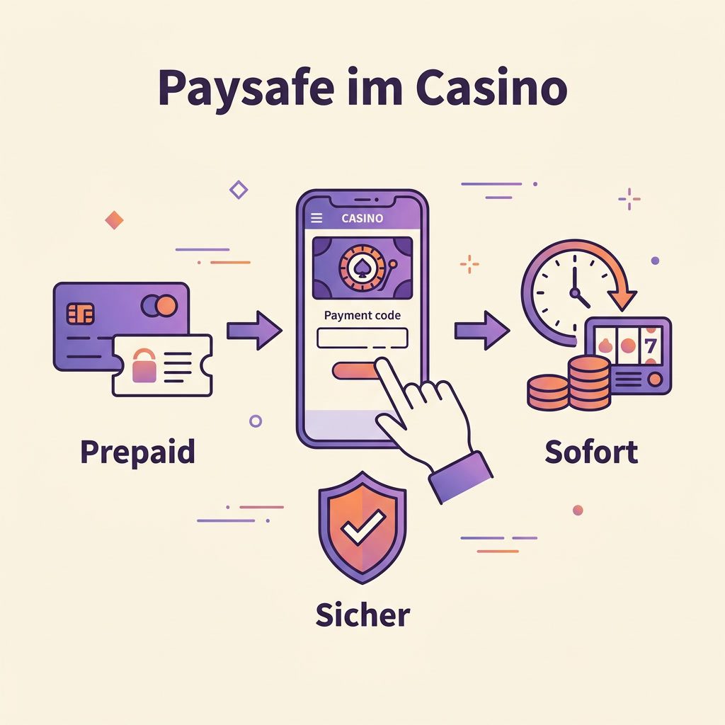 Infografik: Paysafe als sichere und sofortige Zahlungsmethode im Casino